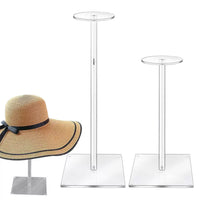 Acrylic Hat Display Stand for Baseball Caps and Duckbill Hats, Desktop Organizer Rack