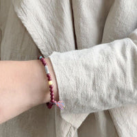 Cinnabar Koi Bracelet for Women, Auspicious Red String Hand Chain, Zodiac Year Gift