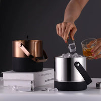 Double-Layer Stainless Steel Ice Bucket for Bar KTV Commercial and Home Use