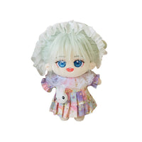 20cm Doll Clothes Set: Pleated Skirt, Headband & Bag for Cotton Dolls - Unicorn & Daisy Styles