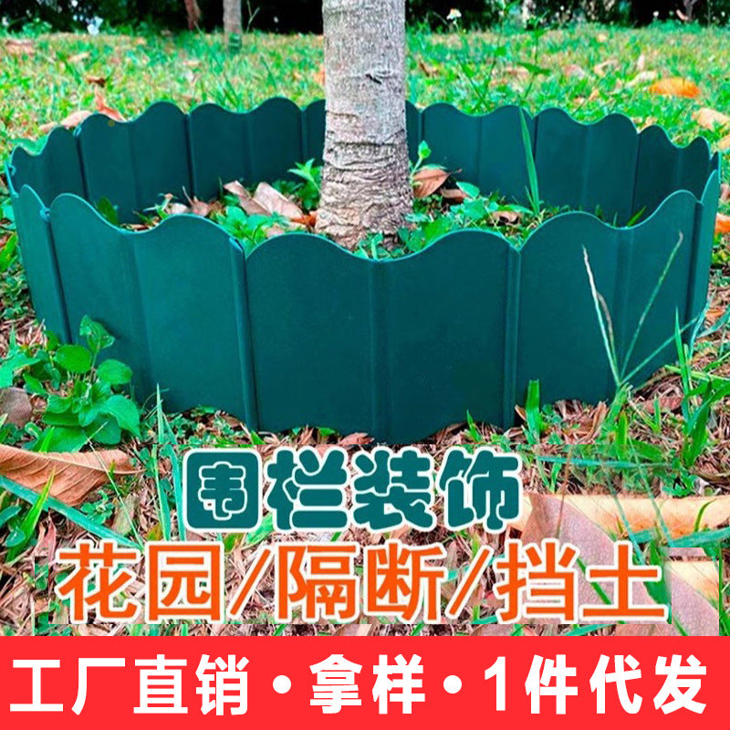 Garden Border Fence Plastic Edging for Flower Beds Vegetable Patches and Yard Landscaping