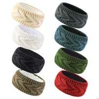Knitted Fleece Lined Headband Ear Warmer for Winter