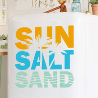 Summer Beach Letter Wall Decal for Vacation Decor