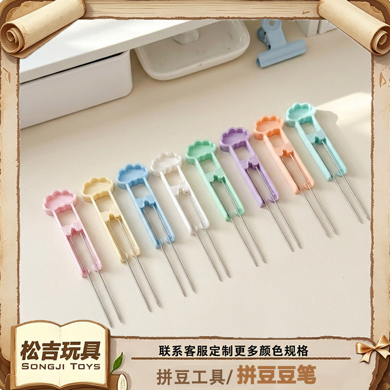 Perler Bead Pen Set with Single/Double Needles and Scoop for DIY Craft