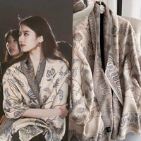 Celebrity Style Imitation Cashmere Sun Protection Shawl Scarf for Summer