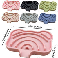 Silicone Soap Dish with Drainage for Bathroom and Travel, Portable Soap Holder Tray