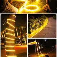 Solar LED Strip Lights Outdoor Waterproof Garden Villa Balcony Decorative Ambient Lighting