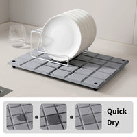 Diatomaceous Earth Absorbent Mat for Kitchen and Bathroom Countertops