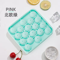 Spherical Ice Cube Mold with Lid, Food-Grade Silicone Ice Ball Maker for Home Use