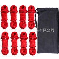 Reflective Guy Ropes for Camping Tents and Tarps, High-Visibility Windproof Ropes
