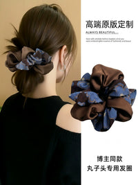 Elegant Bowknot Hair Scrunchie and Headband Set for Women