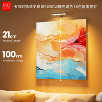 Magnetic RGB LED Wall Sconce with Motion Sensor, Rechargeable Type-C, Dimmable Night Light for Cabinets, Camping, Bedside