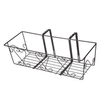 Adjustable Carbon Steel Railing Planter Holder for Home Garden