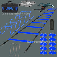 Agility Ladder Training Set with Adjustable Hurdles, Disc Cones, and Resistance Parachute for Soccer Training