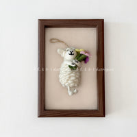 Handmade Felt Sheep Keychain Car Charm Bag Pendant
