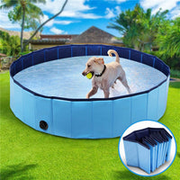 Foldable PVC Pet Bathing Pool for Dogs and Cats, Portable Outdoor Pet Swimming Tub