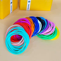 Glow-in-the-Dark Silicone Rubber Band Bracelets Hair Ties