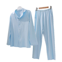 Modal Antibacterial Soft Parent-Child Loungewear Cardigan Long Sleeve Set