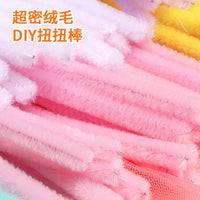Macaron Color Chenille Stem DIY Craft Kit for Flower Bouquets and Crafts