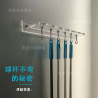 Wall-Mounted Billiard Cue Rack, Acrylic Pool Cue Holder for 6 or 8 Cues