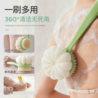 Long Handle Double-Sided Bath Brush for Back Exfoliation and Cleaning