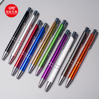 Metal Click-Action Ballpoint Pen with Colored Barrel for Gifting and Advertising