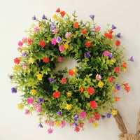 Spring Floral Wreath for Festival Decoration and Garden Hanging
