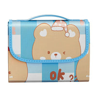 Cute Cartoon Non-Woven Picnic Blanket Waterproof Outdoor Camping Mat Foldable Beach Mat