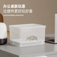 Turtle Hatching and Rearing Box with Lid, Reptile Pet Incubator and Isolation Tank