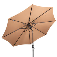 Outdoor Patio Umbrella with Crank and Tilt for Garden, Deck, and Balcony
