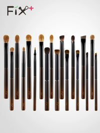 Fisgarfine S-Iteration Series Portable Eye Makeup Brush Set with Soft Wool Blend Bristles