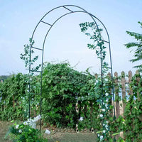 Reinforced Iron Art Garden Arch for Climbing Plants, Rose Arbour, Outdoor Garden Archway, Courtyard Fence