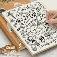 Extra Thick A5/B5 Lay-Flat Notebook with Kraft Paper Pages