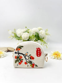 Digital Hot Stamping Zipper Coin Purse Shell Clutch Storage Bag Key Pouch Handmade Fabric Wallet Card Holder