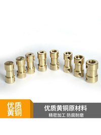 High Precision Brass Motor Shaft Coupler Connector for Robotics and DIY Projects