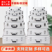 Aluminum Alloy Hard Case Portable Tool Equipment Storage Box with Foam
