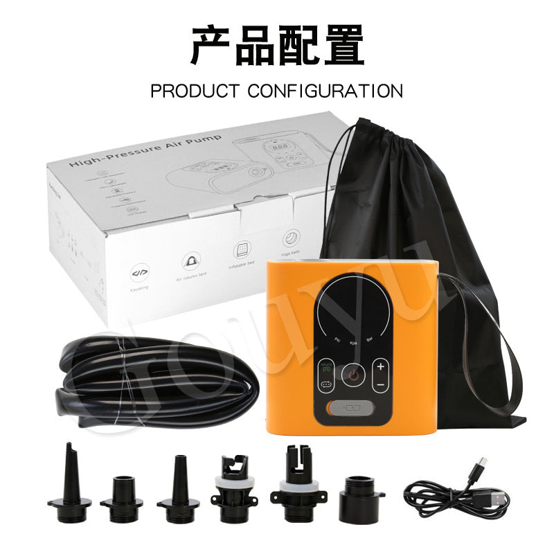 Portable Electric Air Pump for Outdoor Inflatables, High Pressure Inflator/Deflator for Tents, Paddle Boards, Air Mattresses