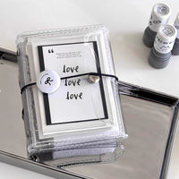 Transparent M5 3-Fold Loose-Leaf Planner with Card Storage