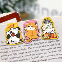 Cute Cartoon Animal Magnetic Bookmarks for Students, Fun Stackable Reading Clips