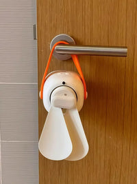 Portable USB Rechargeable Desk and Hanging Fan with Remote Control for Kitchen and Bathroom
