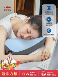 Memory Foam Neck Support Pillow for Office Naps and Sleep