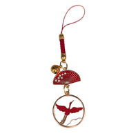 Chinese Style Koi Crane Hollow Alloy Keychain Pendant for Bags and Gifts