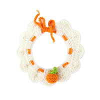 Hand-Knitted Pet Collar Scarf for Cats and Small Dogs, Adjustable Crochet Neckwear