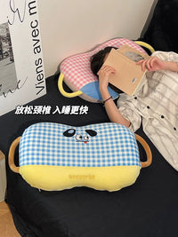 Memory Foam Neck Support Pillow for Office, Travel, and Napping - Pressure-Relieving & Sleep Aid