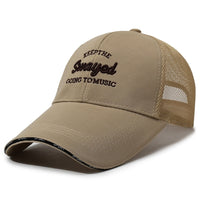 Unisex Extra Wide Brim Baseball Cap with 10.5cm Sun Protection Visor and Embroidery