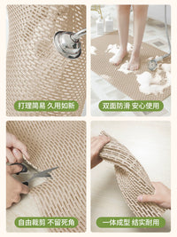 Non-Slip Shower Mat for Bathroom and Bathtub, Quick-Drying Safety Mat for Seniors and Children