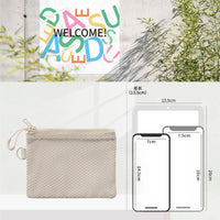Multifunctional Double Zipper Mesh Travel Pouch Cosmetic Organizer Bag