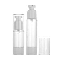 Vacuum Travel Dispenser Bottles for Cosmetics and Lotions