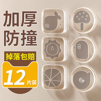 Silicone Door Handle Wall Protector, Self-Adhesive, Transparent, Sound Dampening Bumper for Walls and Furniture