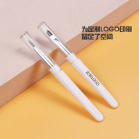 Portable Makeup Brush Set with Dustproof Cover - Eyebrow and Eyeliner Brushes